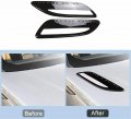 Urp 2 Pcs Front Side Hood Vent Trim Cover Fits For Land Rover Range Velar 2017-2020 Abs Black