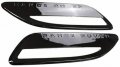 Urp 2 Pcs Front Side Hood Vent Trim Cover Fits For Land Rover Range Velar 2017-2020 Abs Black