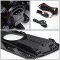 Pair Clear Lens Front Driving Fog Light Lamps W Bezel Switch Compatible With 17-18 Honda Crv