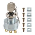 272041 Ignition Switch With Key For Hyster Clark Daewoo Crown Yale And Cat Forklifts Silver 