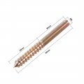Uxcell M6 Hanger Bolts Length 2-3 8 60mm Double Headed Self-tapping Screw 6mm Wood Joint Furniture Legs 20pcs
