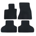 Velour Floor Mats For Bmw X5 F15 2013 2018 Custom Fit Front And Rear Black Carpet Liners Anti Slip All Season Full Set Of 4 