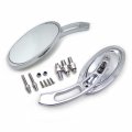 Httmt Mt252-006 Ttt003- Oval Shape Custom Chrome Mirrors Compatible With All H-d-davidson Models Softail Fat Boy Road Kingtexas