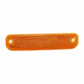 Side Marker Light Assembly For Gmc C15 Suburban 1978 1979 1980 Driver Or Passenger Amber Plastic With Chrome Trim 