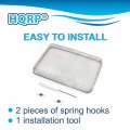 Hqrp 2-pack 5 9 X8 Rv Furnace Water Heater Vent Cover Screen W Installation Tool Compatible With Atwood 6 10 Gallon Suburban