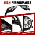Hecasa Led Running Light Fog Lamp For 2021-2024 Toyota Camry Se Xse Pair Front Bumper Drl Driving Kit Left Right Clear Lens