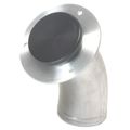 Angled Remote Mount Fuel Filler Neck With Low Profile And Black Anodized Cap For 2 25 Inch Hose 