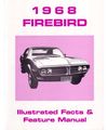1968 Pontiac Firebird Facts Features Sales Brochure Options Colors Accessories 