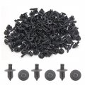 Uxcell 100pcs 8mm Hole Plastic Push Type Rivet Fastener Door Bumper Pin Clips Gray