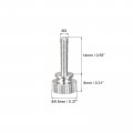 Uxcell Knurled Thumb Screws M3x14mm Brass Shoulder Bolts Grip Knobs Fasteners Nickel Plated 4pcs