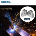 Uxcell 4 Pcs Welded On Shackles Clevis Mount 1 Thickness Steel For Offroad Trucks Trailer And Hydraulic Tractor Bucket