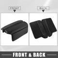 A Absopro Car Center Console Armrest Cushion Soft Pad Arm Rest Cover Support Black For Nissan Rogue 2021 2022 2023 Pack Of 2