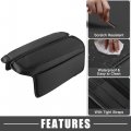 A Absopro Car Center Console Armrest Cushion Soft Pad Arm Rest Cover Support Black For Nissan Rogue 2021 2022 2023 Pack Of 2