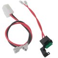 Premium Battery Wire Harness Kit With 30 Amp In-line Fuse Fit For Razor Pr200 V27 And Up 3 Holes Plug 