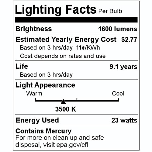 Prolume Cfl23 35 T2 Prolumeme 45076 23w Tspiral 3500k Med 10 Piece