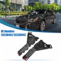 Uxcell 1 Pair Left Right Side Front Bumper Mounting Support Bracket No 13238441 13238442 For Buick Regal 2009-2016