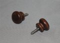 Wood Piano Desk Knobs Brown Mahogany With Screws 1 Pair Furniture Repair 