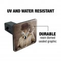 Tiger In Hat And Suit Smoking Pipe Tow Trailer Hitch Cover Plug Insert