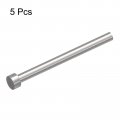 Uxcell Straight Ejector Pins 6 5mm 1 4 Dia 65mn Steel Round Tip Punch 100mm Long For Mechanical Maintenance 5pcs