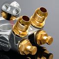 Gplus An10 Oil Filter Cooler Sandwich Thread Plate Adapter 80 Deg Thermostat Gold