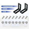 X Autohaux Universal Oil Cooler Mounting Bracket Kit 330mm Aluminum Alloy Engine Radiator Adapter Silver Tone