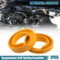 X Autohaux 2 Pcs Yellow Rear Lower Suspension Coil Spring Insulator No 13322648 For Buick Regal 2014-2017