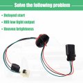 X Autohaux Headlight Lamp Wiring Harness For Dodge Ram 1500 2500 3500 4500 5500 Headlamp Light Wire 68193062ab 628193062aa Quad