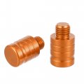 X Autohaux 2pcs Universal M10x1 25 Motorcycle Right Side Mirror Hole Plugs Screws Rearview Mirrors Caps Screw Aluminum Alloy
