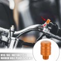 X Autohaux 2pcs Universal M10x1 25 Motorcycle Right Side Mirror Hole Plugs Screws Rearview Mirrors Caps Screw Aluminum Alloy