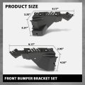 Front Bumper Brackets For Audi Q5 2009 2016 And Sq5 2014 2017 Left Right Side Pair 8r0807284c 8r0807283c Black Pp Material