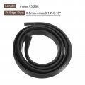 Uxcell U Channel Edge Trim 3ft Length Rubber Guard Seal Strip Protector Flat Type Fit For 3 5-4mm 9 32 W X 7 16 H Black