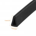 Uxcell U Channel Edge Trim 3ft Length Rubber Guard Seal Strip Protector Flat Type Fit For 3 5-4mm 9 32 W X 7 16 H Black