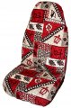 Winnie Fashion Side Airbag Compatible Red Tapa Kapa Hawaiian Car Seat Cover Standard Size Set Of 2 
