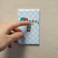 Cute Colorful Owl Family Plastic Wall Decor Toggle Light Switch Plate Cover 