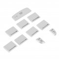 Qiilu Car Window Glass Lift Button Trim Cover Sticker Silver Interior Decoration Fit For Jaguar Xf 2012-2015