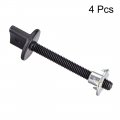 Uxcell M4 X 35mm Thumb Screw Bolt With T Nut Hand Driven Spade Nylon Plastic Screws Metric Thread For Rc Model Aircraft 4 Pcs