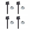 Uxcell M4 X 35mm Thumb Screw Bolt With T Nut Hand Driven Spade Nylon Plastic Screws Metric Thread For Rc Model Aircraft 4 Pcs