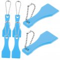 Doitool 30 Pcs Scratch Tool Lottery Ticket Scratcher Label Scraper Keychain Plastic Spatula Cards Portable