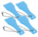 Doitool 30 Pcs Scratch Tool Lottery Ticket Scratcher Label Scraper Keychain Plastic Spatula Cards Portable