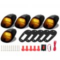 Kyyet 5pcs Smoked Lens Amber 12 Led Cab Roof Top Marker Running Light Kit For Dodge Ram 1500 2500 3500 Pickup Truck 
