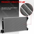 Dpi 2810 Factory Style 1-row Cooling Radiator Compatible With Saab 9-3 9-3x 9-5 0l Na Turbo 2 8l V6 At Mt 03-11 Aluminum Core