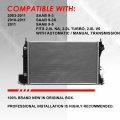 Dpi 2810 Factory Style 1-row Cooling Radiator Compatible With Saab 9-3 9-3x 9-5 0l Na Turbo 2 8l V6 At Mt 03-11 Aluminum Core