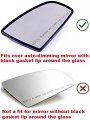 Fit Over Auto-dimming Mirror Glass With Full Size Adhesive For Audi 2002-2008 A4 S4 2005-2008 A6 S6 2006-2008 A3 Passenger Side