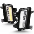 Acanii For 2017-2018 Cadillac Xt5 Led Drl W Turn Signal Switchback Bumper Fog Lights Lamps Assembly Driver Passenger