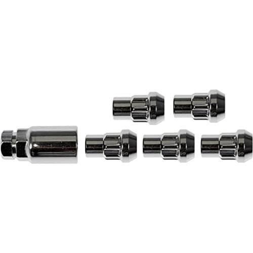 Wheel Lock Set For Dodge Viper 1992 2006 4 Piece Alloy Steel Bulge Head Chrome Finish 1 2 20 Thread Size With Key 60 Degrees