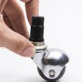 Socket Sleeve Inserts 40pcs Caster Sleeves Round Furniture Office Chair Wheel Stem For Grip Ring Legs Black