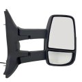 Spieg Passenger Side Towing Mirror Replacement For Ford Transit Cargo Van 2015-2023 Power Adjusted Upper Glass Non-heated Right 