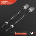 A-premium Set Of 6 Front Lower Ball Joint Inner Outer Tie Rod End Compatible With Ford Mustang 1994-2004 Replace K8749 Es3184rl