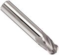 Melin Tool Ccmgs-b Carbide Ball Nose End Mill Uncoated Bright Finish 30 Deg Helix 4 Flutes 3 Overall Length 7500 Cutting 