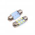 Uxcell 8pcs White Led Car Bulb 31mm Festoon 6 1210 Surface Mount Device Dome Map Interior Light Lamp